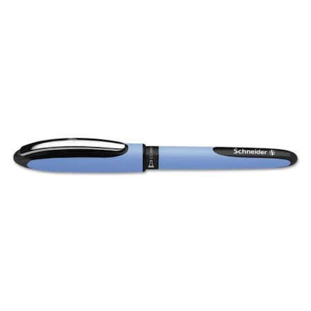 Schneider Electric 0.5 mm Fine One Hybrid Gel Pen, Black Ink - Blue Barrel RED183501